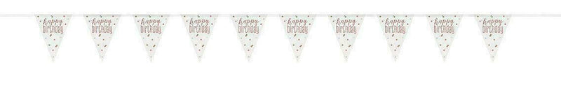 Flag Banner Rose Gold Glitz "Happy Birthday" Foil - Sweets 'n' Things
