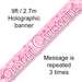 Girl On Your Christening Banner 9ft Long - Sweets 'n' Things