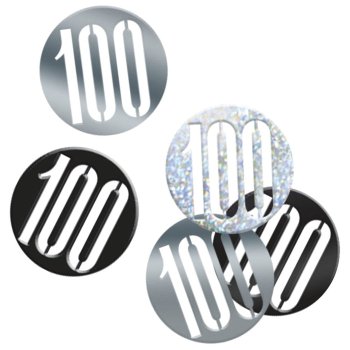 Glitz Black 100 Table Confetti .5Oz - Sweets 'n' Things