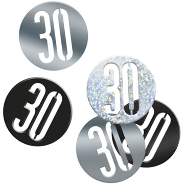 Glitz Black 30 Table Confetti .5Oz