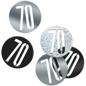 Glitz Black 70 Table Confetti .5Oz
