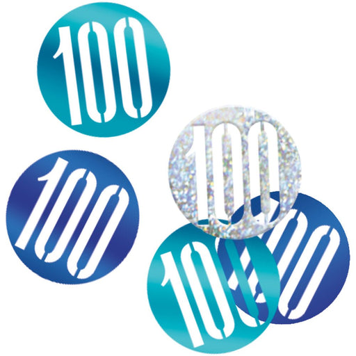 Glitz Blue 100 Table Confetti .5Oz - Sweets 'n' Things