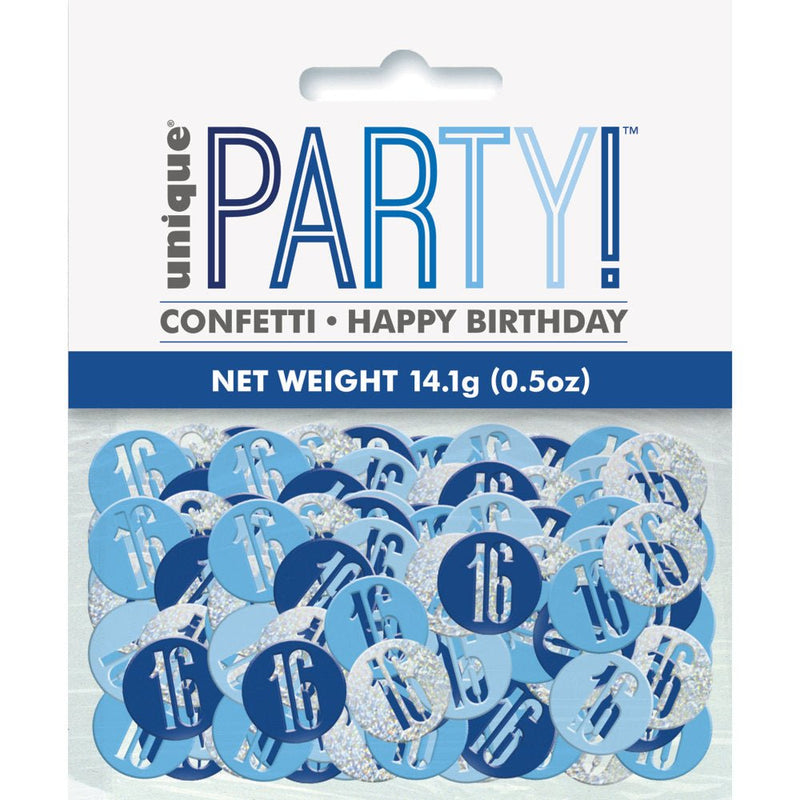 Glitz Blue 16 Table Confetti .5Oz - Sweets 'n' Things