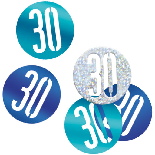 Glitz Blue 30 Table Confetti .5Oz - Sweets 'n' Things