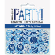 Glitz Blue 50 Table Confetti .5Oz - Sweets 'n' Things