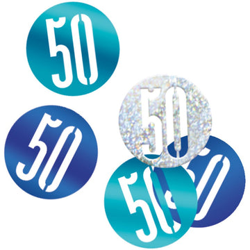 Glitz Blue 50 Table Confetti .5Oz