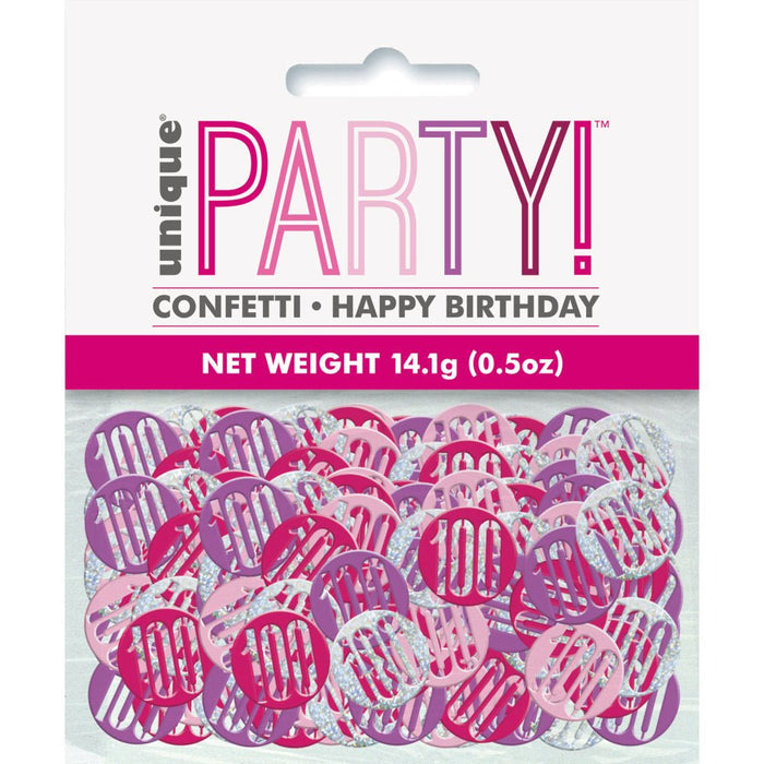 Glitz Pink 100 Table Confetti .5Oz - Sweets 'n' Things