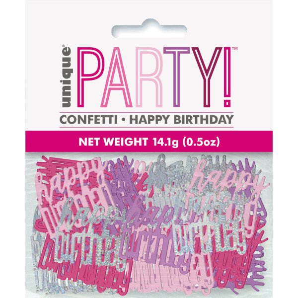 Glitz Pink 16 Table Confetti .5Oz - Sweets 'n' Things
