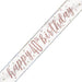 Happy 40th Birthday Rose Gold Banner 9ft - Sweets 'n' Things