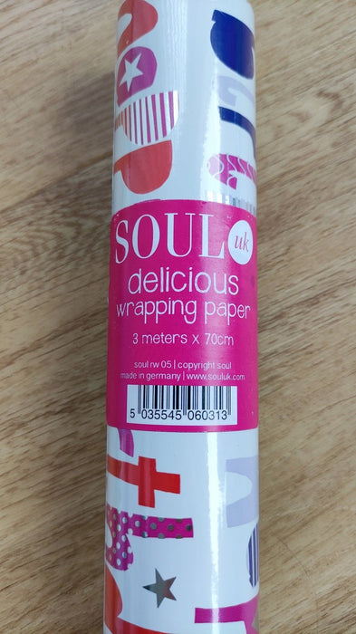 Happy Birthday Pink Wrapping Paper Roll - Sweets 'n' Things