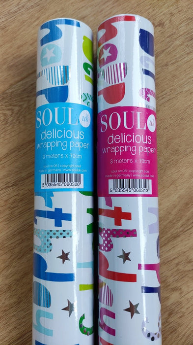 Happy Birthday Pink Wrapping Paper Roll - Sweets 'n' Things