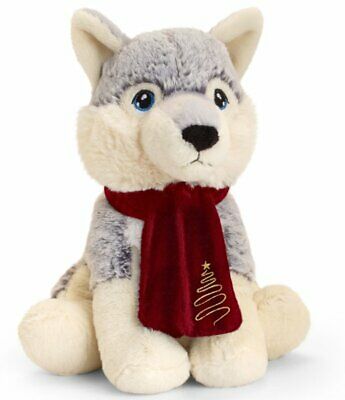 Husky with Scarf - Winter Keeleco Recycled 20cm - Sweets 'n' Things