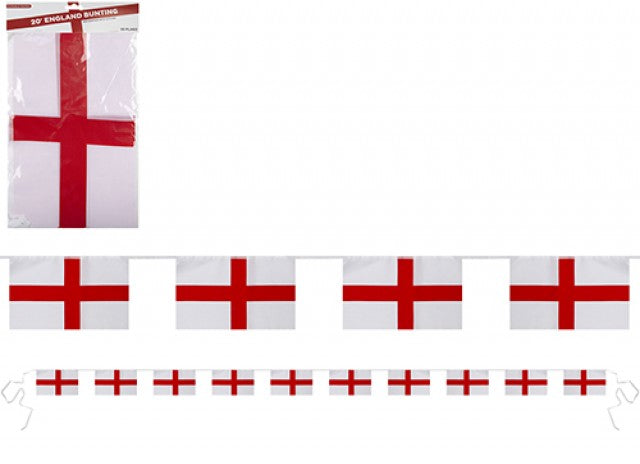 St Georges Rayon Bunting 12" x 8" - more in store