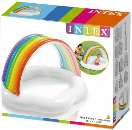Intex 57141 Pool Baby Canopy Rainbow 1-3A, 142 x 119 x 84 cm - Sweets 'n' Things
