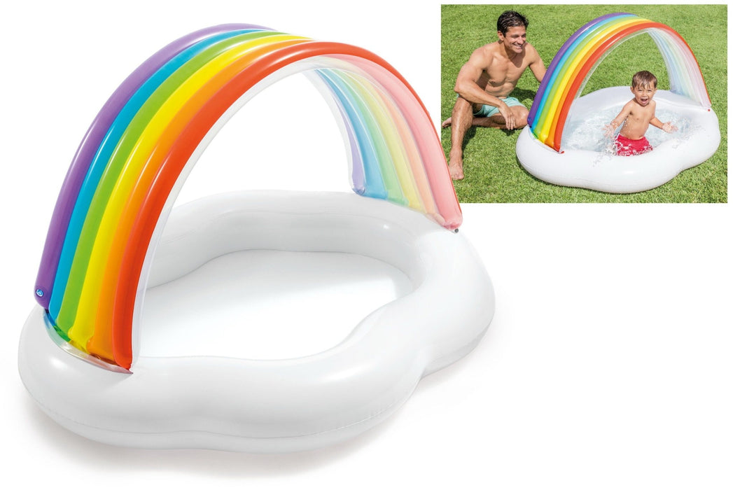 Intex 57141 Pool Baby Canopy Rainbow 1-3A, 142 x 119 x 84 cm - Sweets 'n' Things