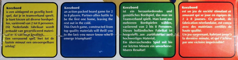 KEEZBORD 4 Person Plastic - English Edition - Sweets 'n' Things