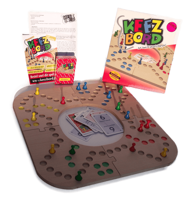 KEEZBORD 4 Person Wooden - English Edition - Sweets 'n' Things