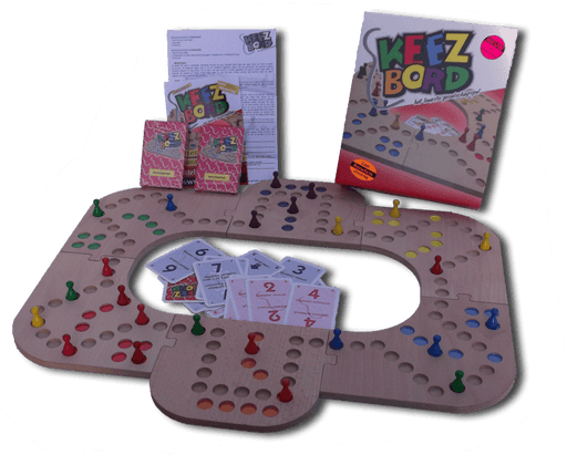 KEEZBORD 6 Person Wooden - English Edition - Sweets 'n' Things