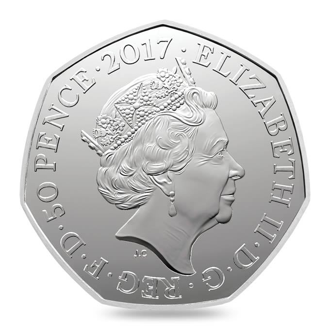 Peter Rabit 2017 UK 50p Brilliant Uncirculated Coin