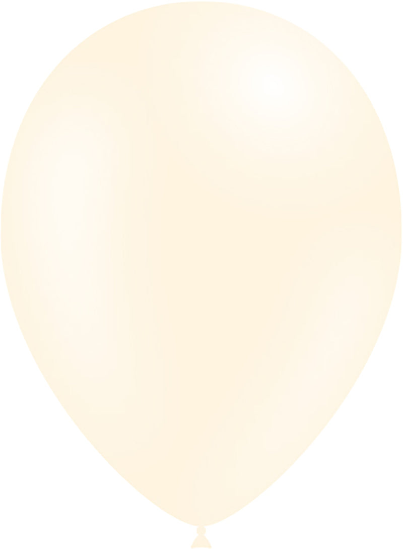 Ivory Latex Balloons - Optional Helium Filled