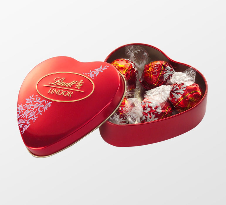 Milk Lindt Chocolate Heart Tin - Sweets 'n' Things