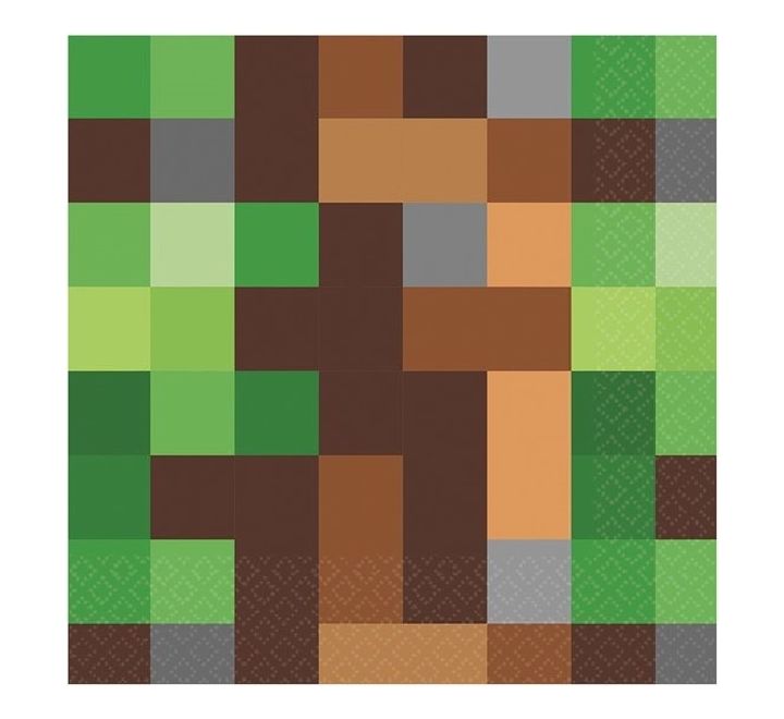 Minecraft Party Lunch Napkins Serviettes - Sweets 'n' Things