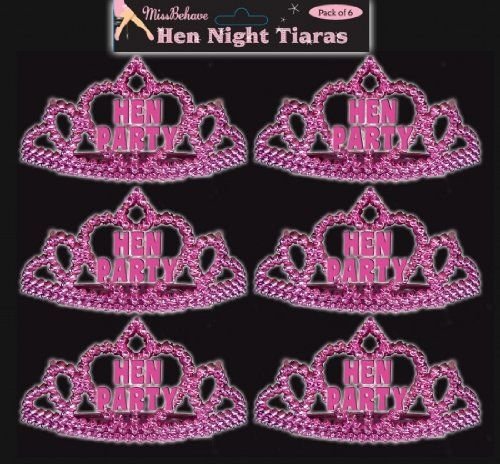 Mini Hen Night Tiara 6 Pack (More In Store) - Sweets 'n' Things