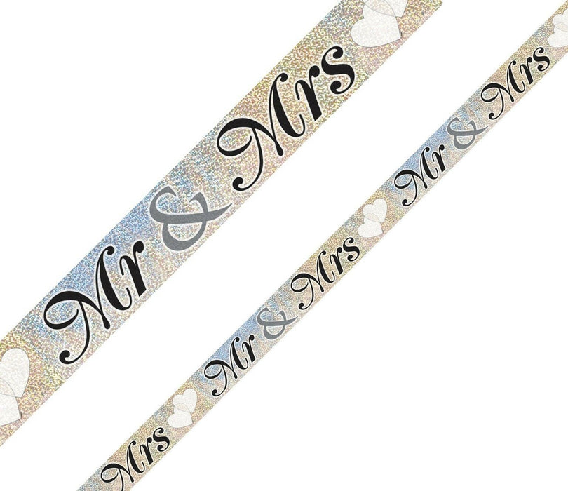 Mr & Mrs Wedding Day Banner 9ft Long - Sweets 'n' Things