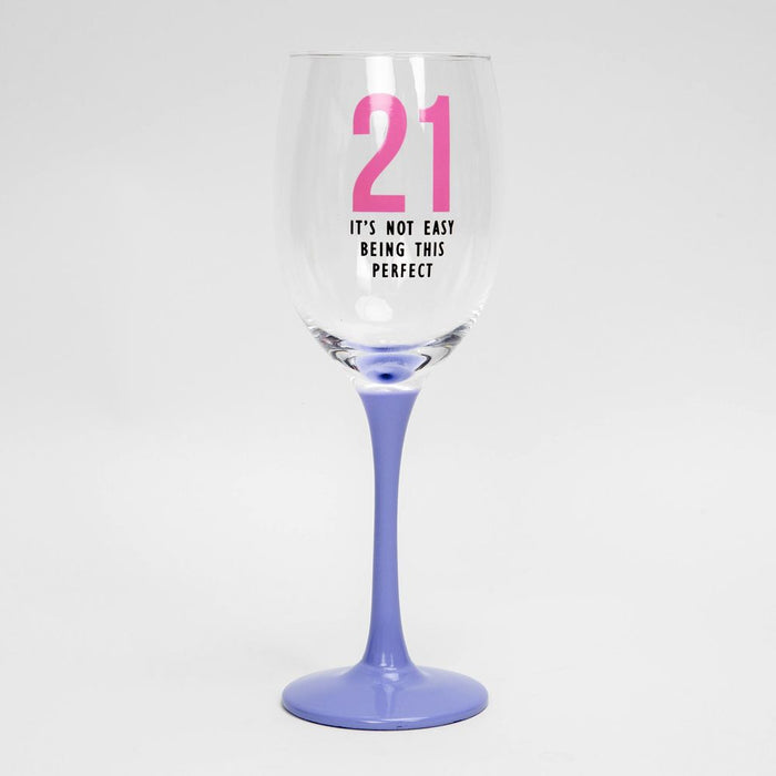 Oh Happy Day! Wine Glass - 21 - Sweets 'n' Things