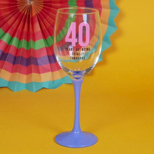 Oh Happy Day! Wine Glass - 40 - Sweets 'n' Things