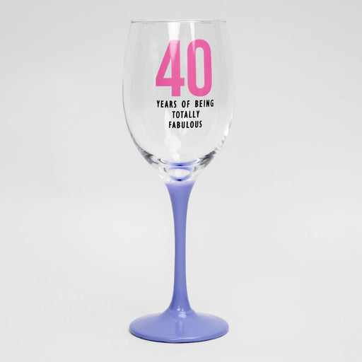 Oh Happy Day! Wine Glass - 40 - Sweets 'n' Things