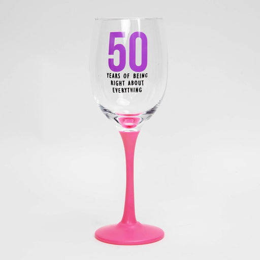 Oh Happy Day! Wine Glass - 50 - Sweets 'n' Things