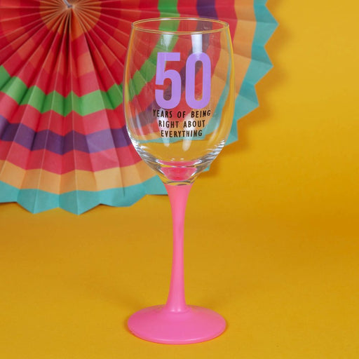 Oh Happy Day! Wine Glass - 50 - Sweets 'n' Things