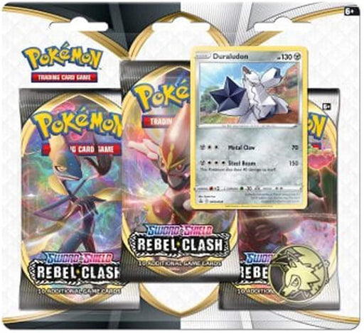 Pokémon Sword & Shield 2 Rebel Clash 3-Pack Blister - Sweets 'n' Things