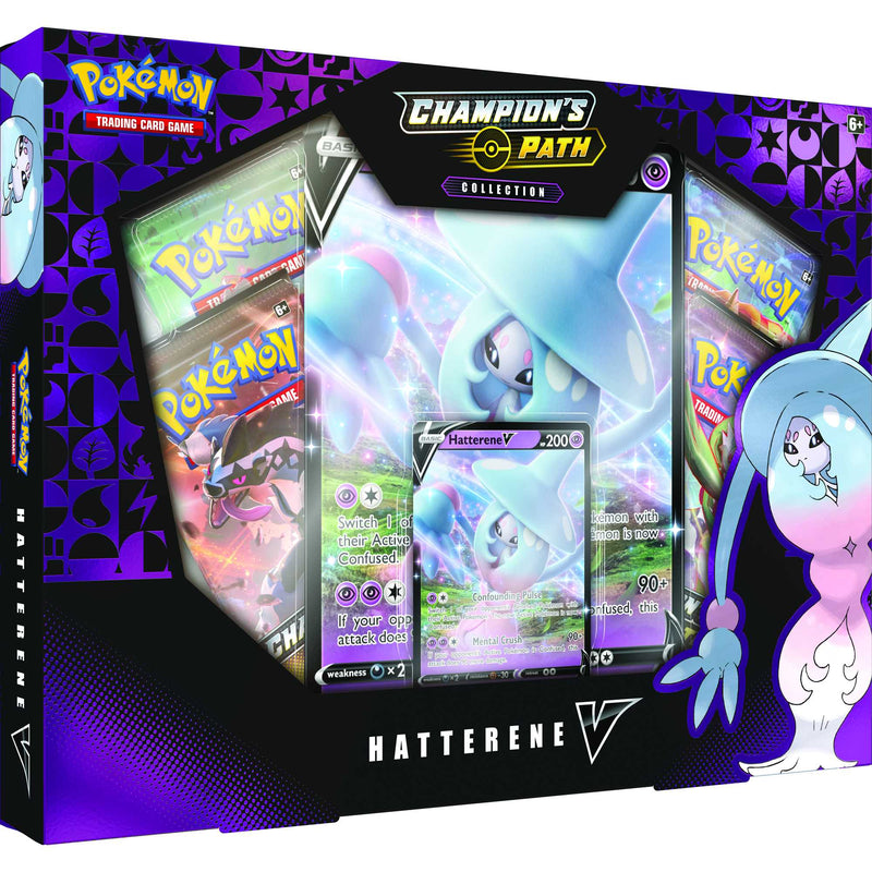 Pokémon SWSH3.5 Champion's Path Collection - Hatterene V Box - Sweets 'n' Things