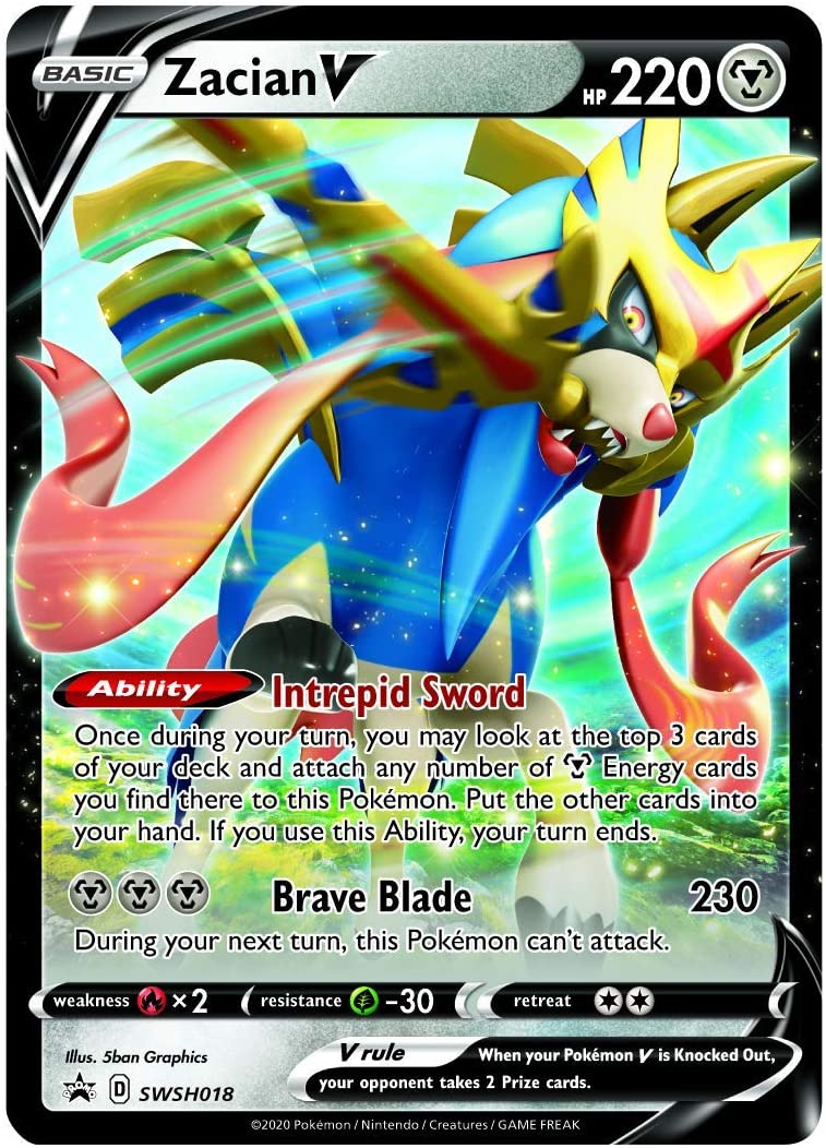 Pokémon TCG: Legends of Galar V Tin - Zacian V - Sweets 'n' Things