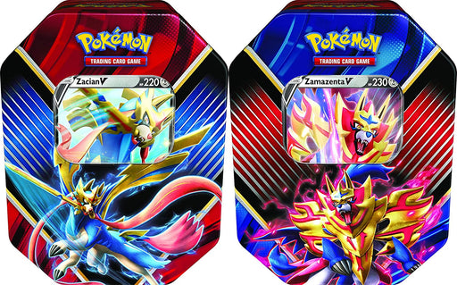 Pokémon TCG: Legends of Galar V Tins Zacian V and Zamazenta V - Sweets 'n' Things