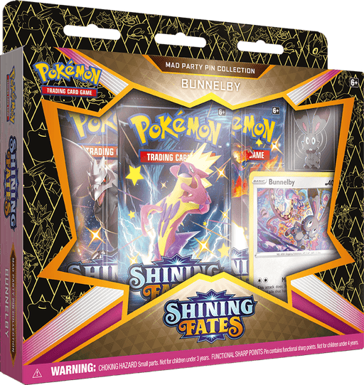Pokémon TCG: Shining Fates Mad Party Pin Collection Bunnelby (SWSH 4.5) - Sweets 'n' Things