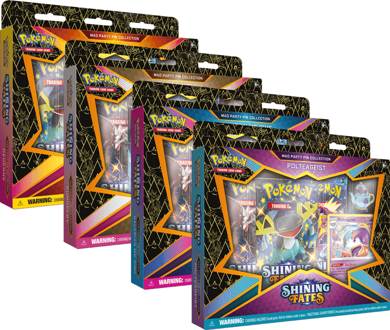 Pokémon TCG: Shining Fates Mad Party Pin Collection Dedenne - Sweets 'n' Things