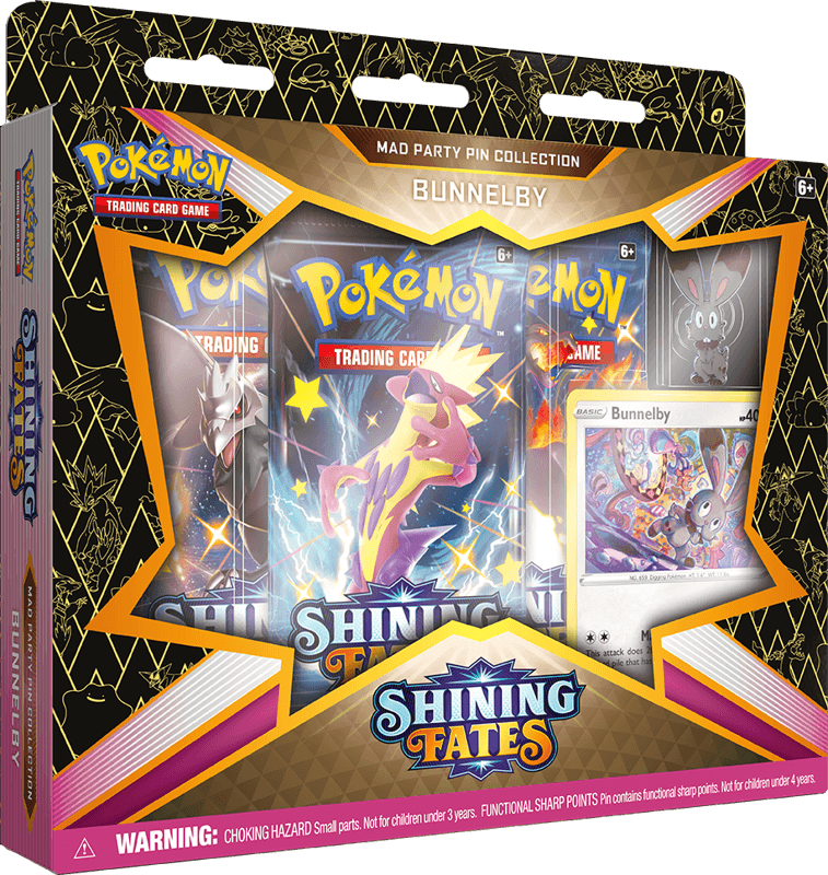 Pokémon TCG: Shining Fates Mad Party Pin Collection Dedenne - Sweets 'n' Things