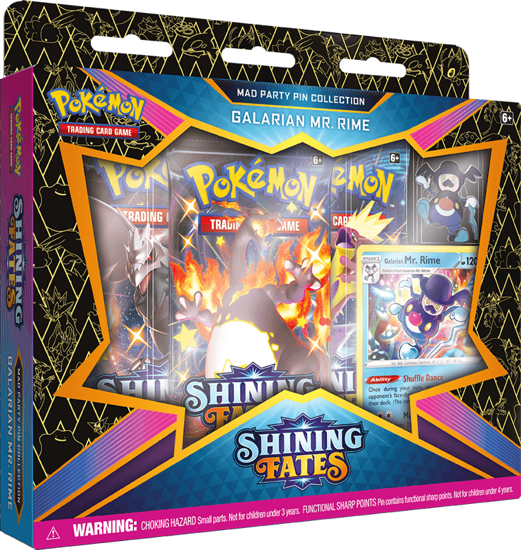 Pokémon TCG: Shining Fates Mad Party Pin Collection Galarian - Sweets 'n' Things