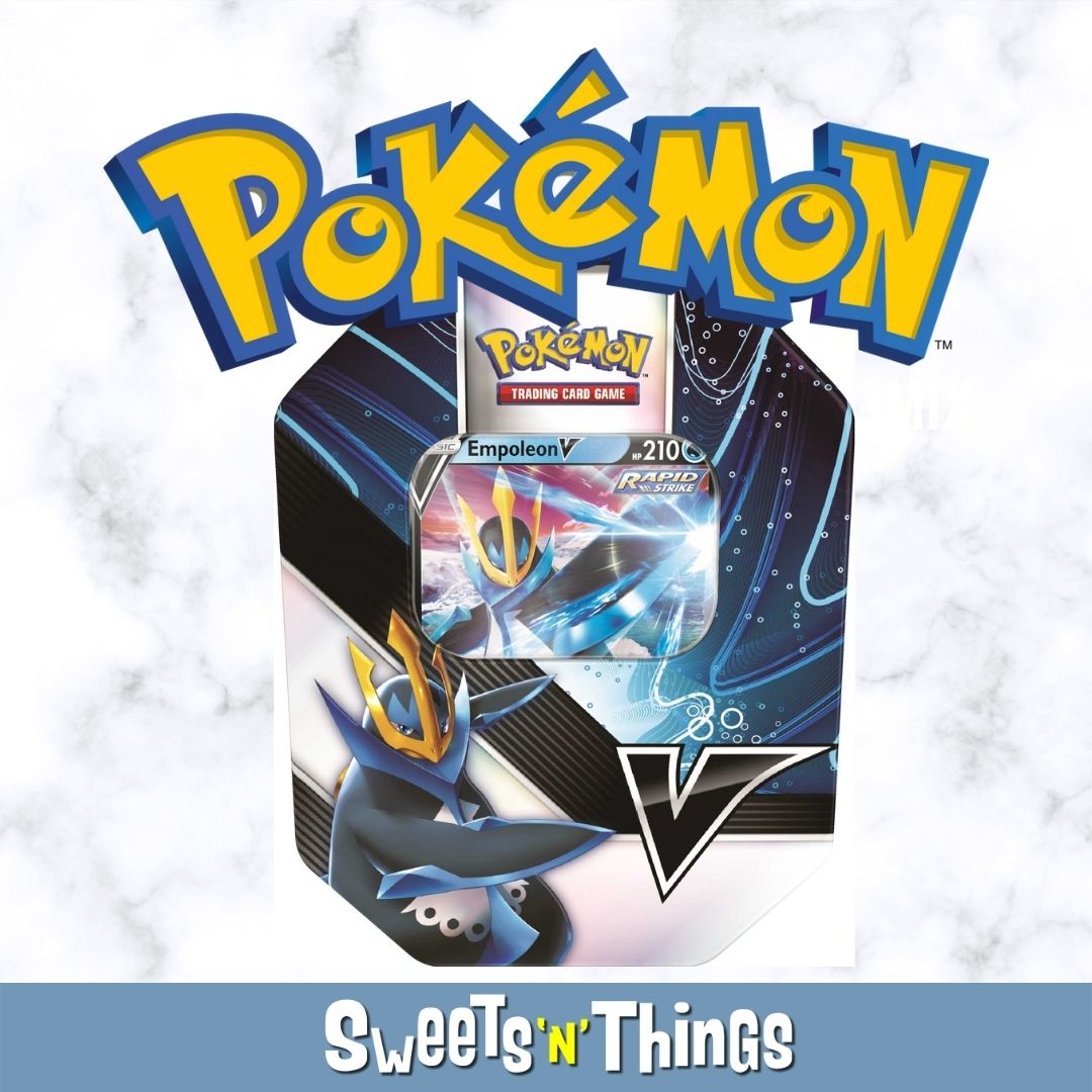 Pokmon TCG: V Strikers Tin - Empoleon V Sweets 'n' Things Pokmon TCG: V Strikers Tin - Empoleon V Sweets 'n' Things