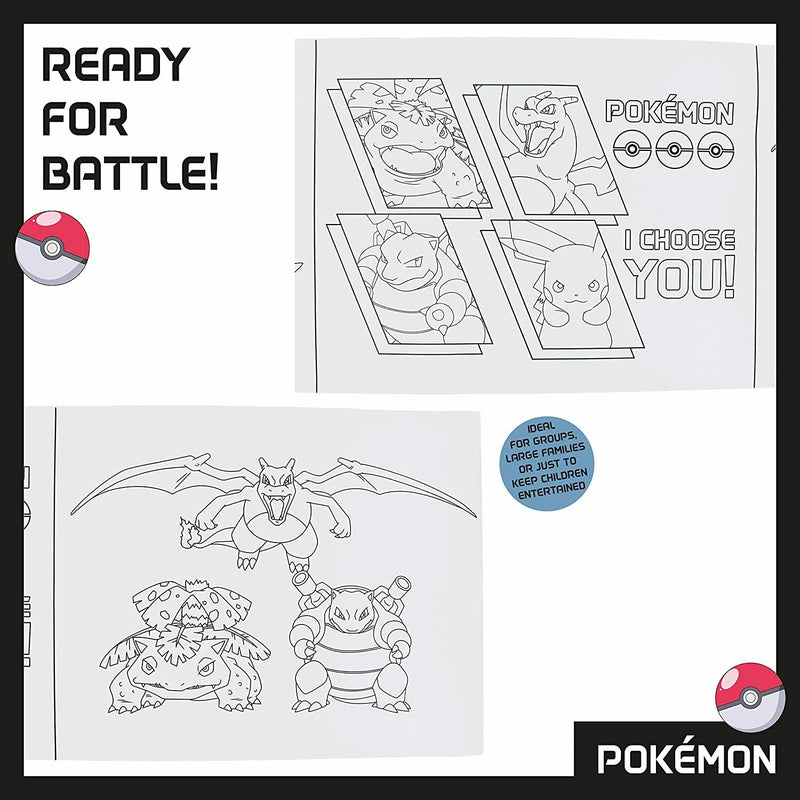 Pokémon Colouring Roll Set Posters & Crayon Stationery