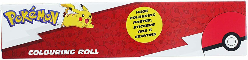 Pokémon Colouring Roll Set Posters & Crayon Stationery
