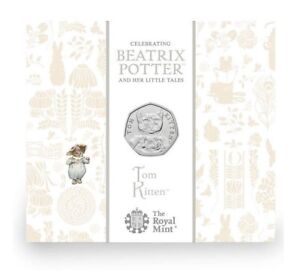 Tom Kitten 2017 UK 50p Brilliant Uncirculated Coin