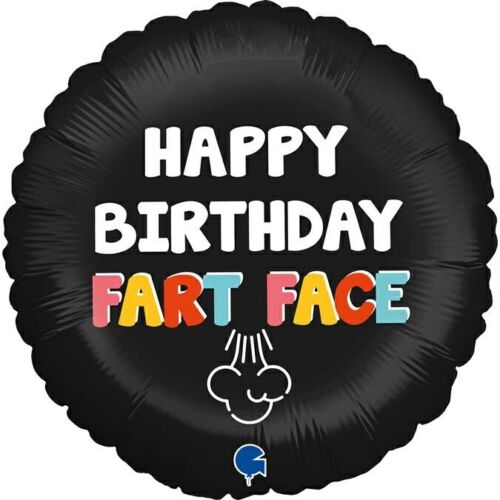 RUDE* Happy Birthday Fart Face Balloon(Optional Helium Inflation)