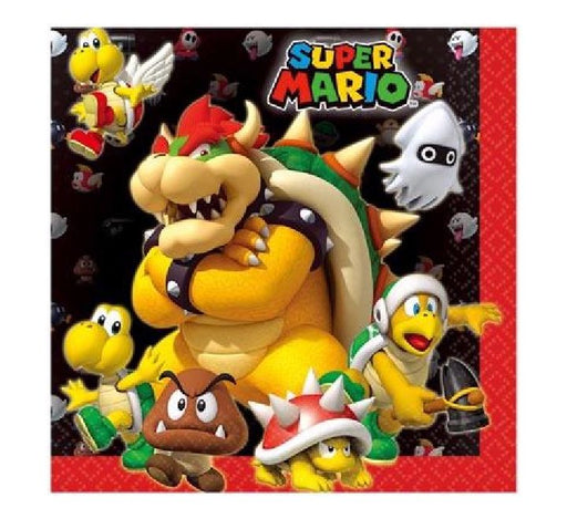Super Mario Party Lunch Napkins Serviettes - Sweets 'n' Things