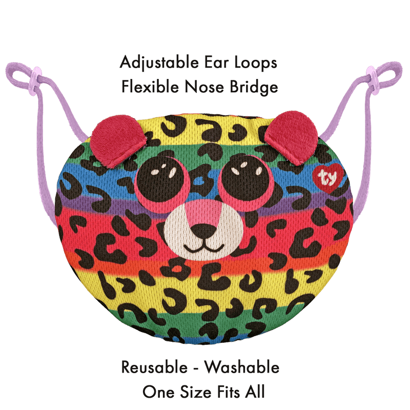 TY Dotty Multicolour Face Mask - One Size - Sweets 'n' Things