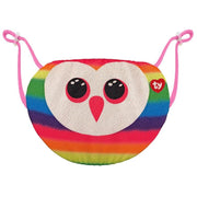 TY Owen Owl Multicolour Face Mask - One Size - Sweets 'n' Things