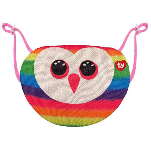 TY Owen Owl Multicolour Face Mask - One Size - Sweets 'n' Things